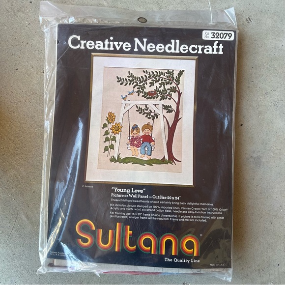 Vintage Needlepoint Kits & Pillow Kit Lot of 3 - Picture 6 of 8